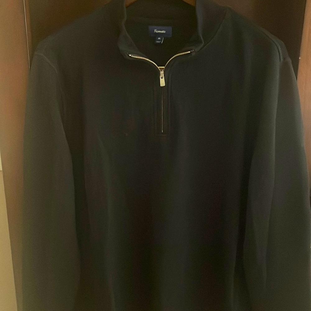 COPY - MensFaconnable 1/4 Zip Cotton Sweater